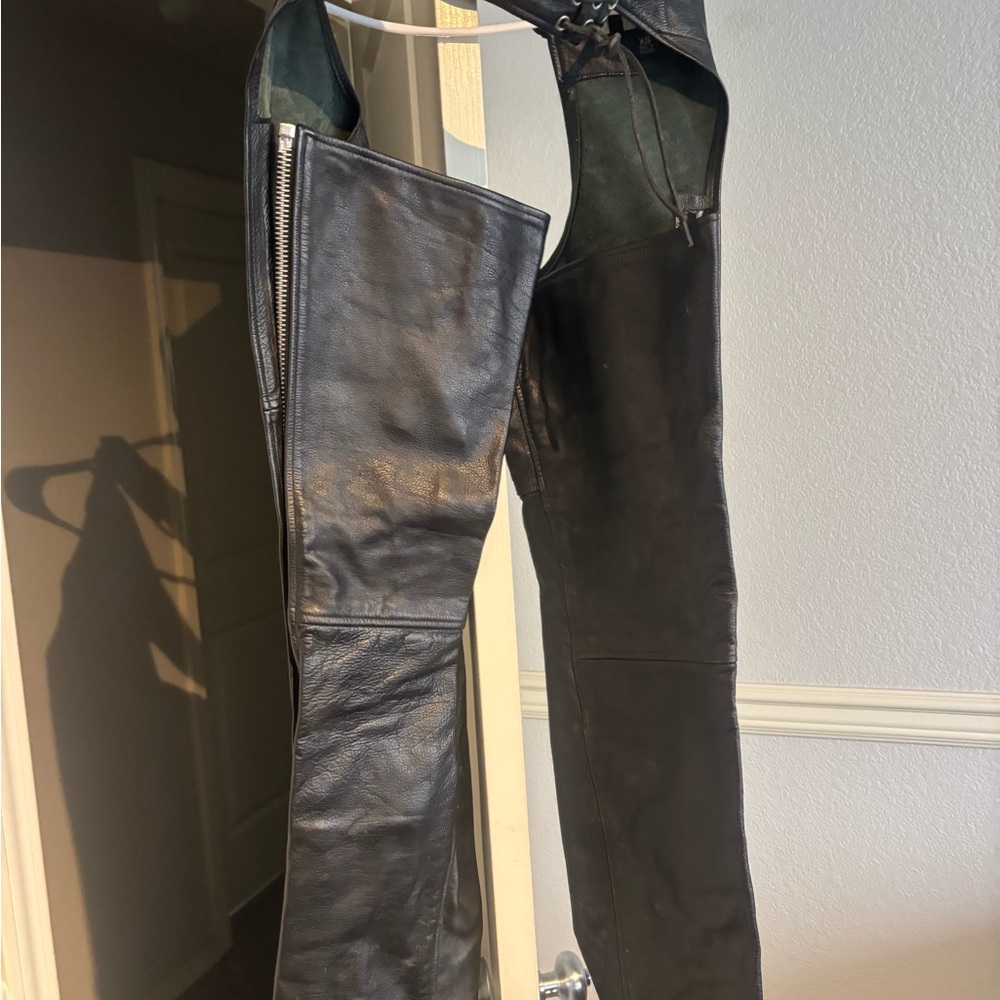 Black Leather chaps